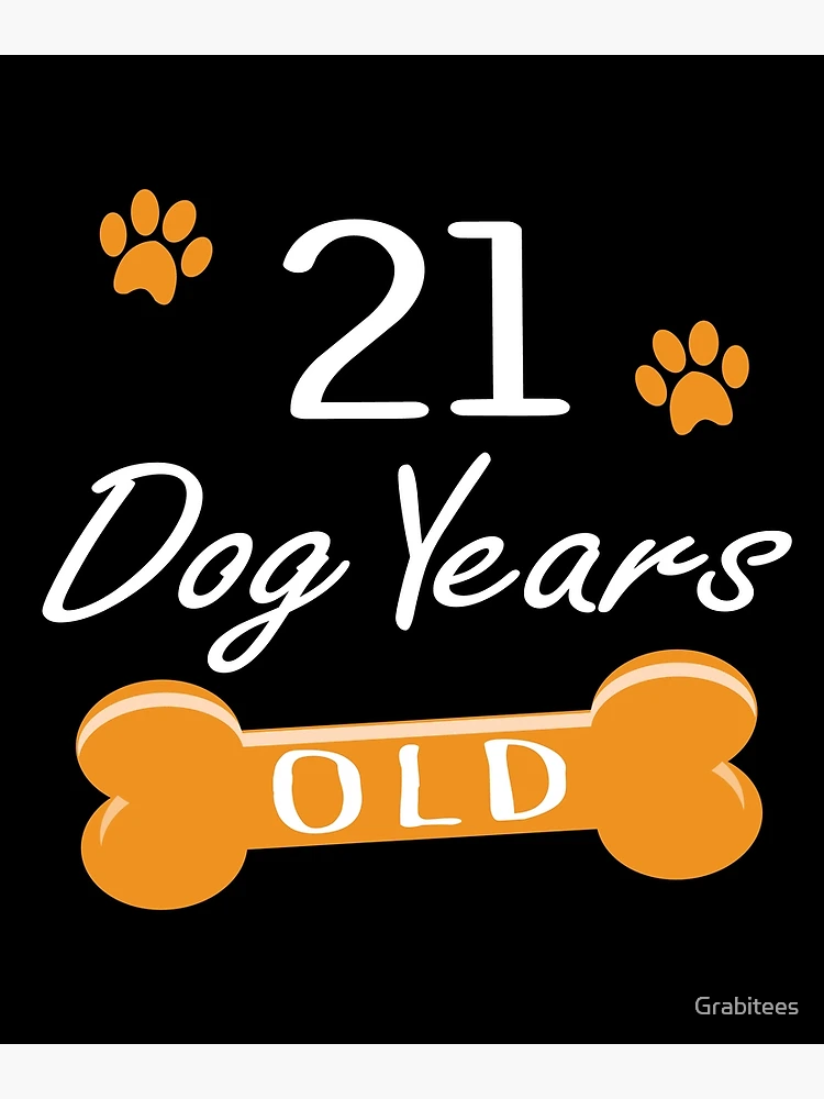 21 years old in shops dog years