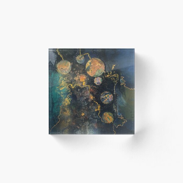 Bubbles Acrylic Block