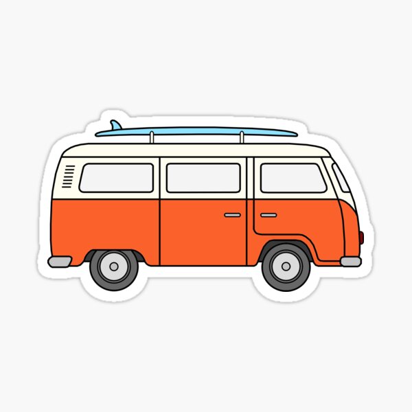 Vw Van Stickers | Redbubble