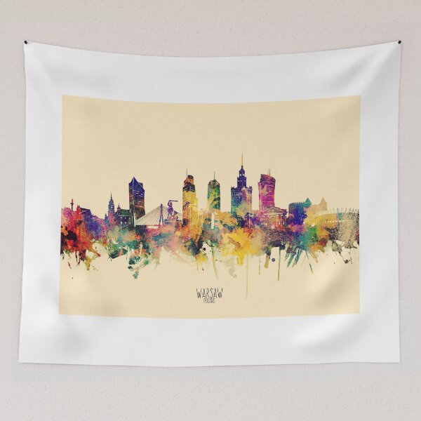 Item preview, warsaw skyline designed and sold by BekimART2.