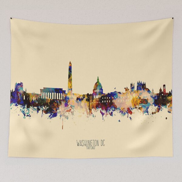 Item preview, washington dc skyline designed and sold by BekimART2.