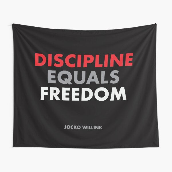 "Discipline Equals Freedom" Jocko Willink Tapestry
