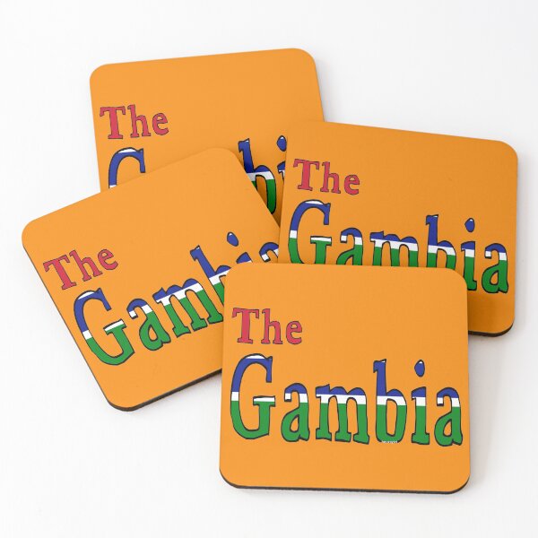 Item preview, The Gambia Font with Gambian Flag designed and sold by Havocgirl.