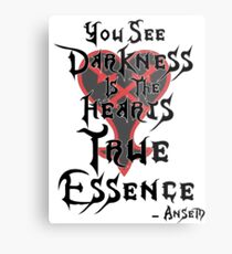 Kingdom Hearts: Ansem Quote Metal Print