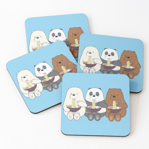 We Bare Bears Coasters (Set of 4)