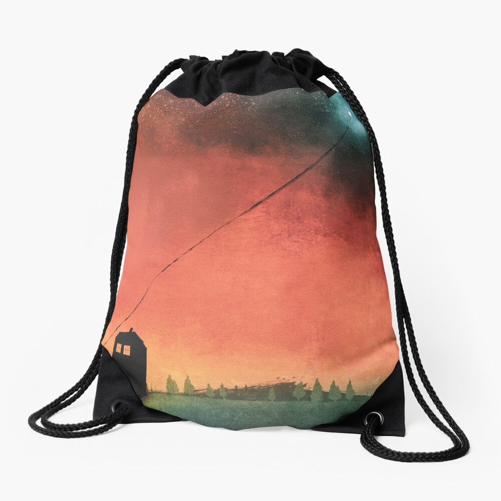 Boy On A String [Constellations] Drawstring Bag