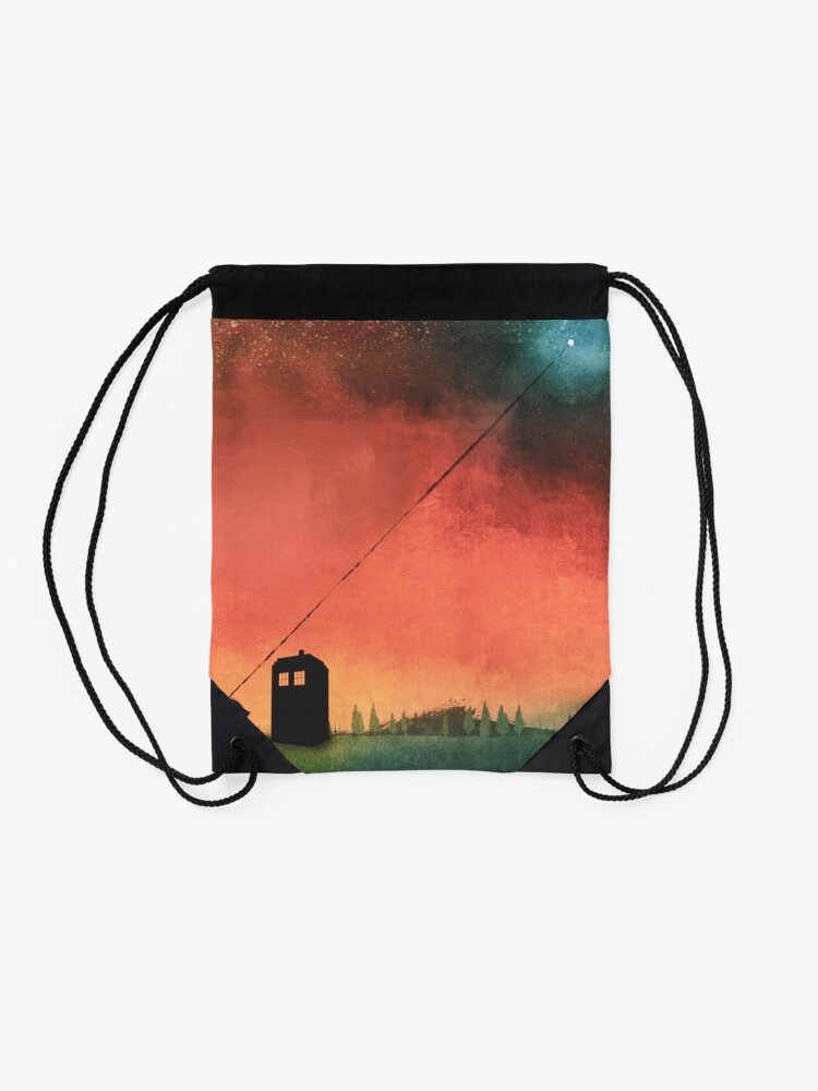 Alternate view of Boy On A String [Constellations] Drawstring Bag