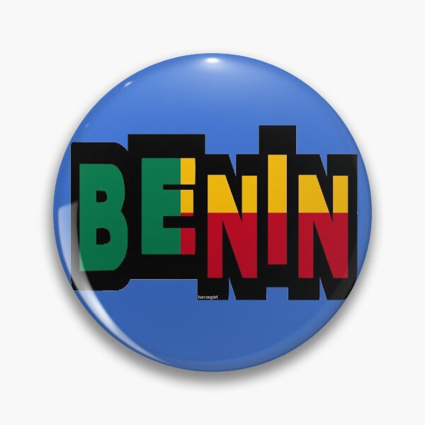 Item preview, Benin Font with Beninese Flag designed and sold by Havocgirl.
