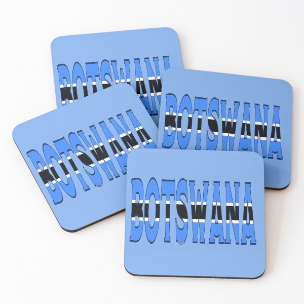 Item preview, Botswana Font with Botswanan Flag designed and sold by Havocgirl.