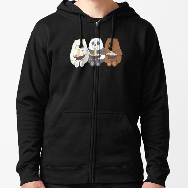 We Bare Bears Zipped Hoodie