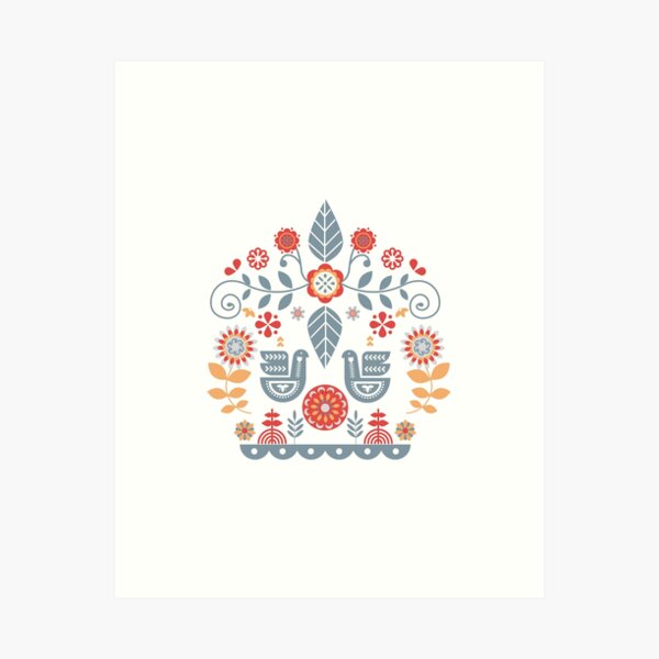 Item preview, Scandinavian Pattern Folk designed and sold by NordicStudio.