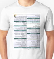 Linux Cheat Sheet Shirt Unisex T-Shirt