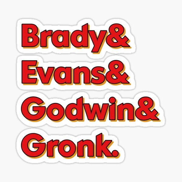 Rob Gronkowski Jersey Sticker for Sale by Tate Breeland