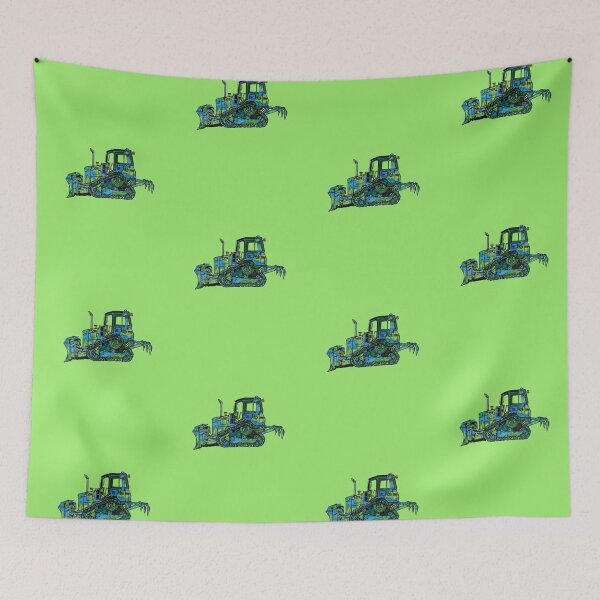 Item preview, Watercolor Bulldozer / Skid-Steer designed and sold by bslatecreations.