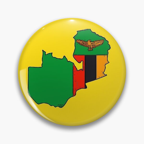 Item preview, Zambia Map With Zambian Flag designed and sold by Havocgirl.