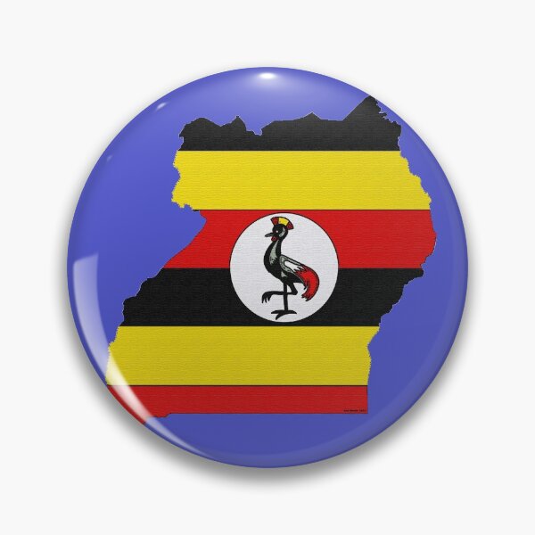 Item preview, Uganda Map With Ugandan Flag designed and sold by Havocgirl.