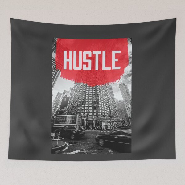 Item preview, hustle in the City T-Shirt designed and sold by SLV7R.