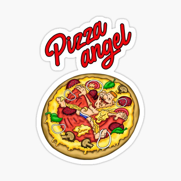 Pizza angel Sticker