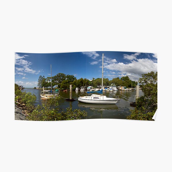 Wynnum Creek, Brisbane, QLD Panorama Poster
