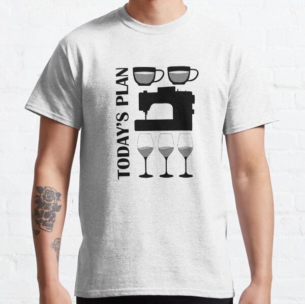 Item preview, Today's Plan - Coffee, Sew, Wine designed and sold by Eye on the Blueline.
