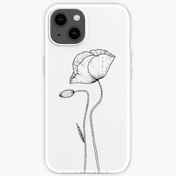Poppies iPhone Soft Case