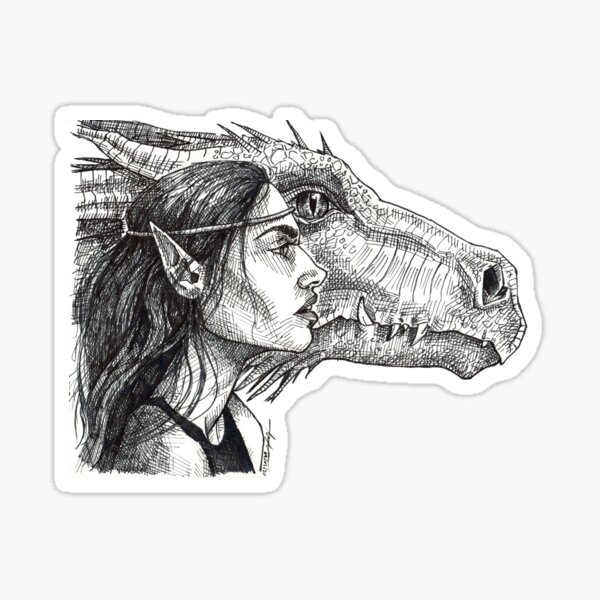 Dragon Rider no.1 ~ Arya Dröttinigu (Inheritance Cycle) Sticker