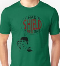 Hal had a shield! A red one! Unisex T-Shirt