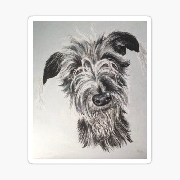 Item preview, Scruffy Lurcher designed and sold by Merlinsmates.