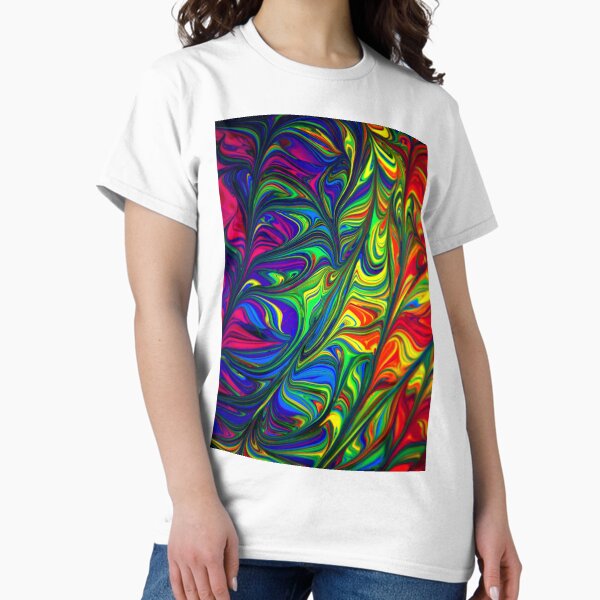 Item preview, Rainbow Paint Abstract Art Swirls designed and sold by allhistory.