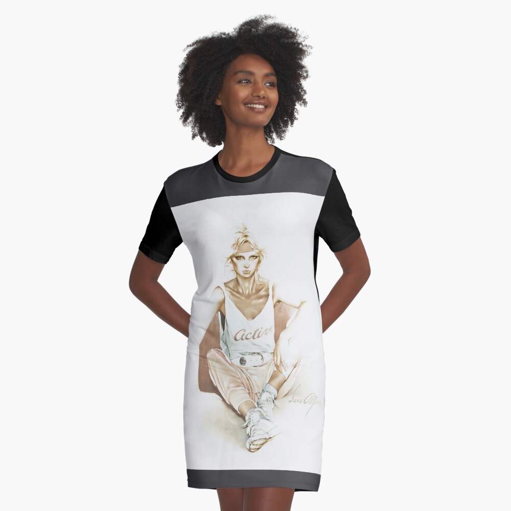 Item preview, Graphic T-Shirt Dress designed and sold by sara-moon.