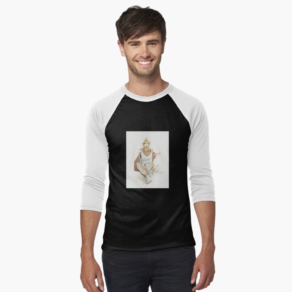 Item preview, Baseball ¾ Sleeve T-Shirt designed and sold by sara-moon.