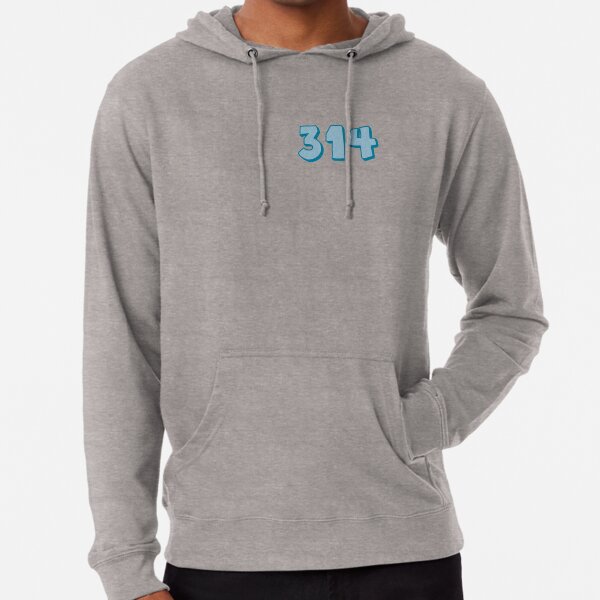 Boredwalk St Louis 314 Area Code Unisex Hoodie, Select A Size / Charcoal