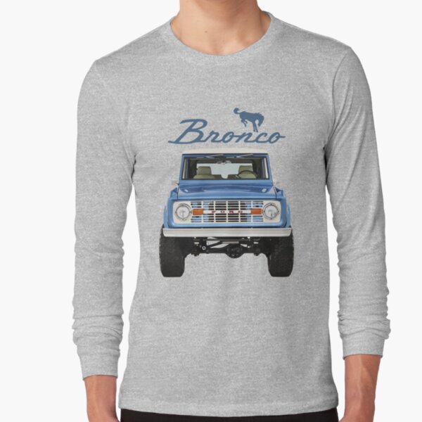 Ford Bronco Classic Adventure Long Sleeve T-Shirt Size: XX-Large Blue