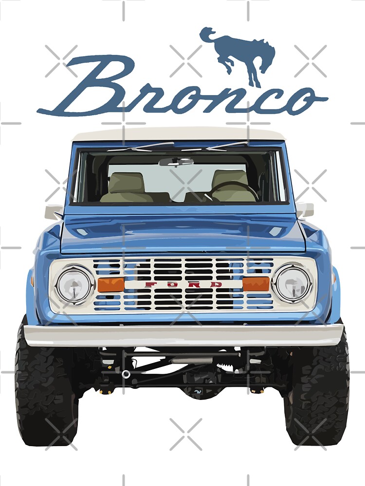 Discover 1975 Blue Ford Bronco Onesie