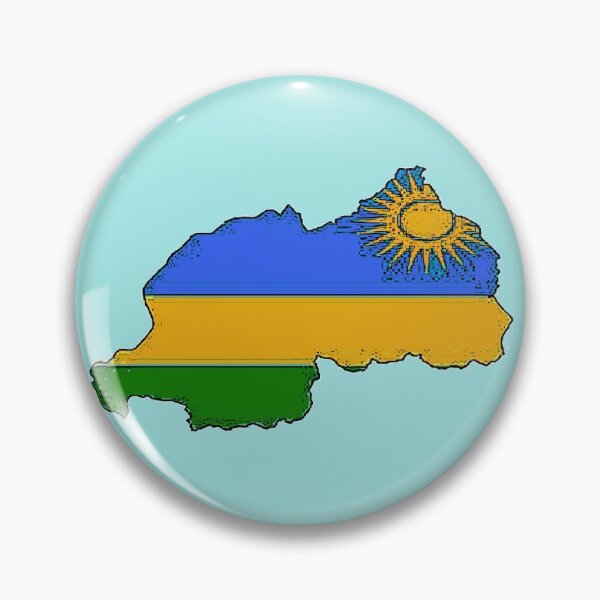 Item preview, Rwanda Map With Rwandan Flag designed and sold by Havocgirl.