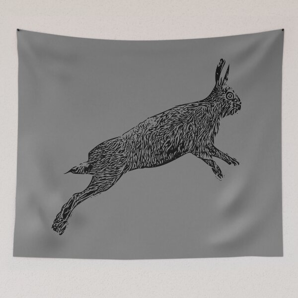 Item preview, Hare Black Print designed and sold by designsasstultd.