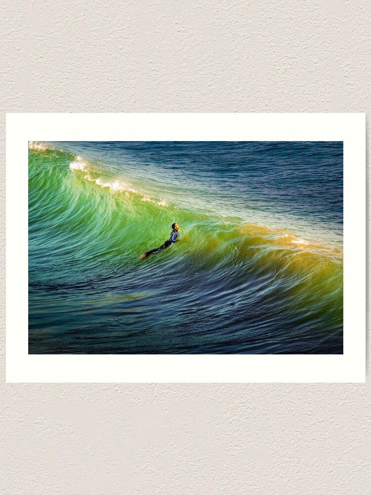 "Surfing in Oceanside California" Art Print for Sale by drawbey Redbubble
