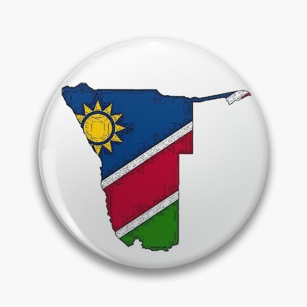 Item preview, Namibia Map With Namibian Flag designed and sold by Havocgirl.