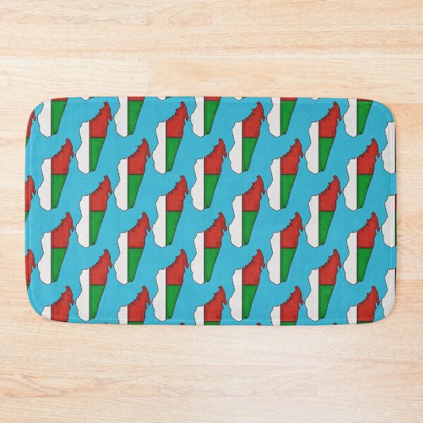 Item preview, Madagascar Map With Malagasy Flag designed and sold by Havocgirl.