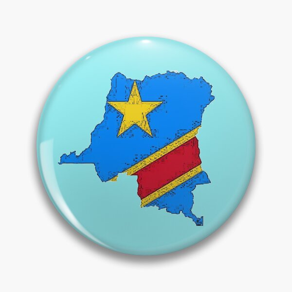 Item preview, Democratic Republic of the Congo Zaire Map With Flag designed and sold by Havocgirl.