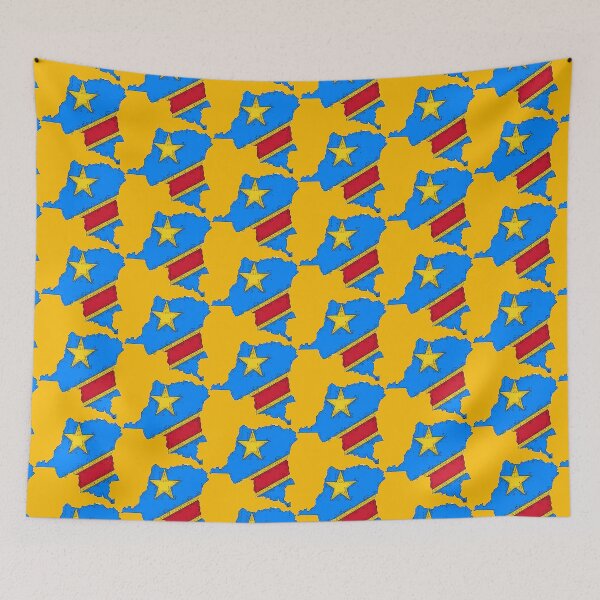 Item preview, Democratic Republic of the Congo Zaire Map With Flag designed and sold by Havocgirl.