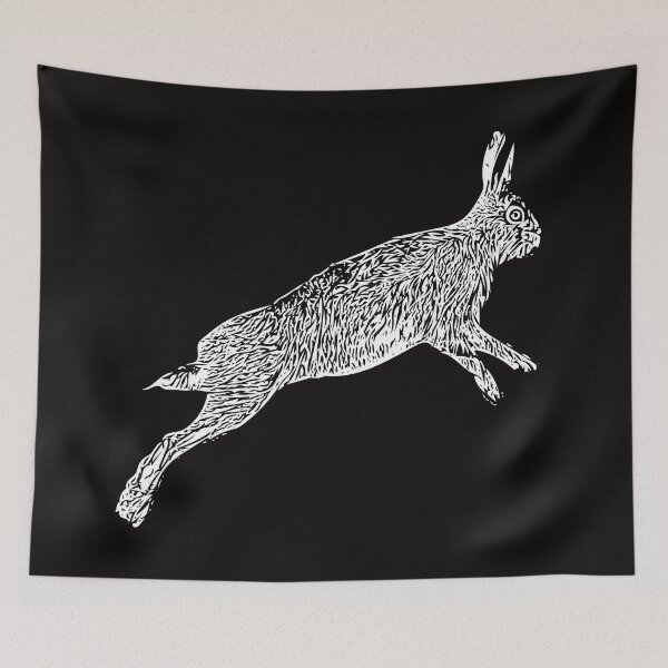 Item preview, Hare White Print designed and sold by designsasstultd.
