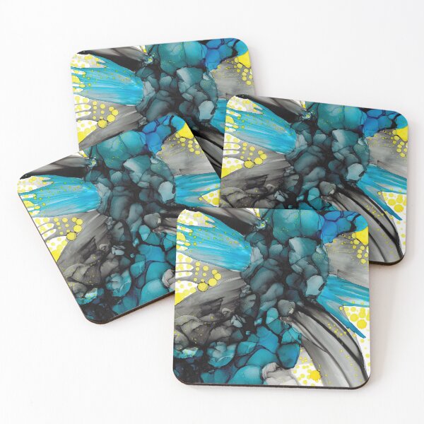 Item preview, Water Blooms: Original Abstract Alcohol Ink Painting designed and sold by herzart.