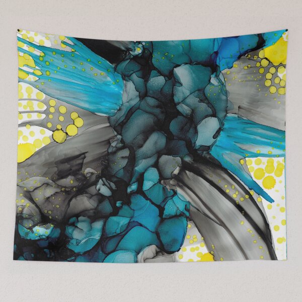 Item preview, Water Blooms: Original Abstract Alcohol Ink Painting designed and sold by herzart.