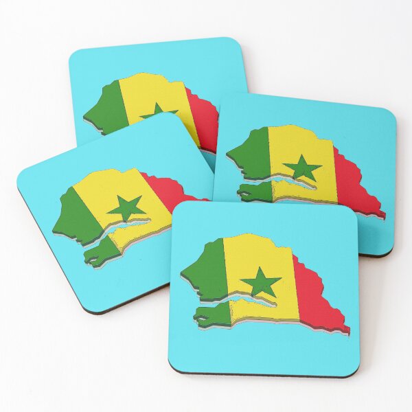 Item preview, Senegal Map With Senegalese Flag designed and sold by Havocgirl.