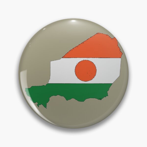 Item preview, Niger Map With Nigerien Flag designed and sold by Havocgirl.