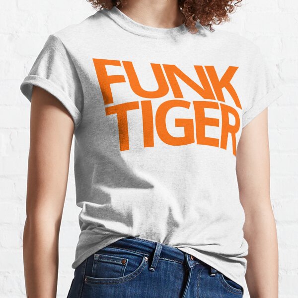 Big Orange Funk Tiger Graphic Logo Classic T-Shirt