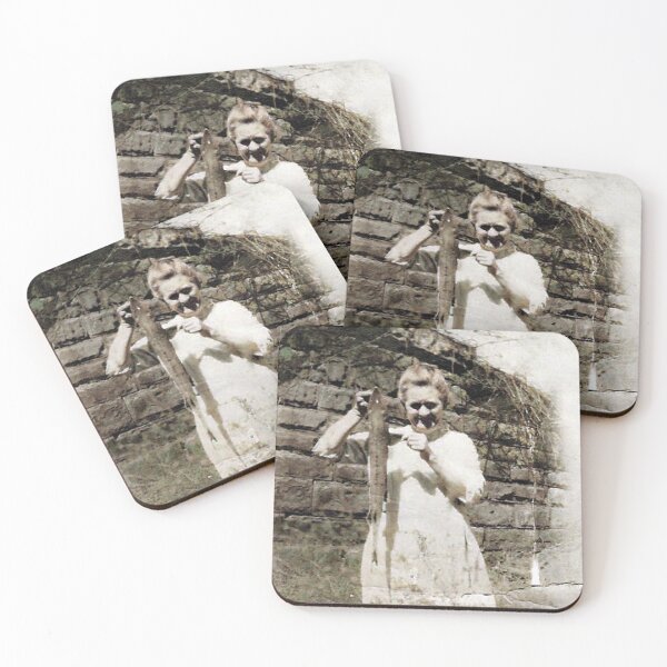Item preview, Big Fish Stories, Lightly Colorized Antique Photo ca 1900 designed and sold by Nicolette Olivier.