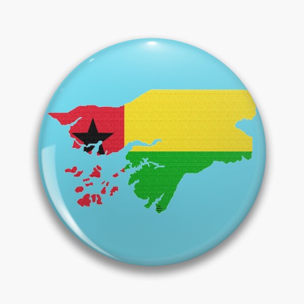 Item preview, Guinea-Bissau Map With Bissau-Guinean Flag designed and sold by Havocgirl.