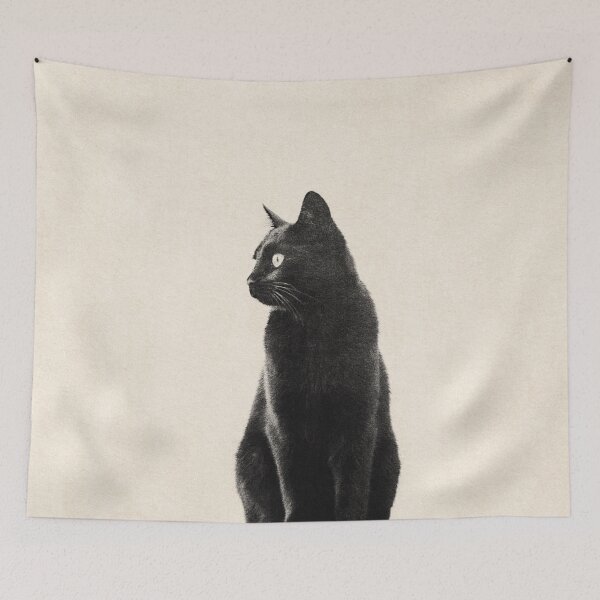 Artikelvorschau, MINIMAL ANIMAL / Schwarze Katze entworfen und verkauft von danielcoulmann.